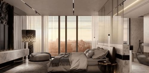 大理石床头背景墙 把五星级酒店的奢华质感搬回家